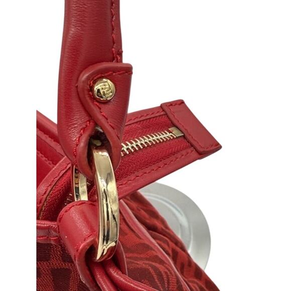Fendi Red Zucca Chefs bag*Red Canvas & Leather*BEAUTIFUL CONDITION - Picture 6 of 16